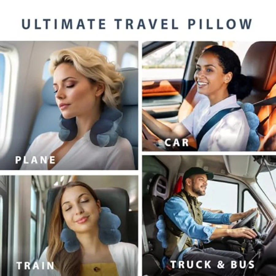 Donut Travel Neck Pillow Microbead Comfort