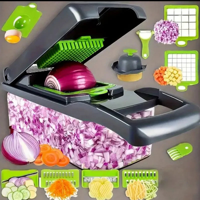Mandoline Slicer Plus Adjustable Vegetable Cutter With Detachable Blades