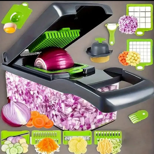 Mandoline Slicer Plus Adjustable Vegetable Cutter With Detachable Blades