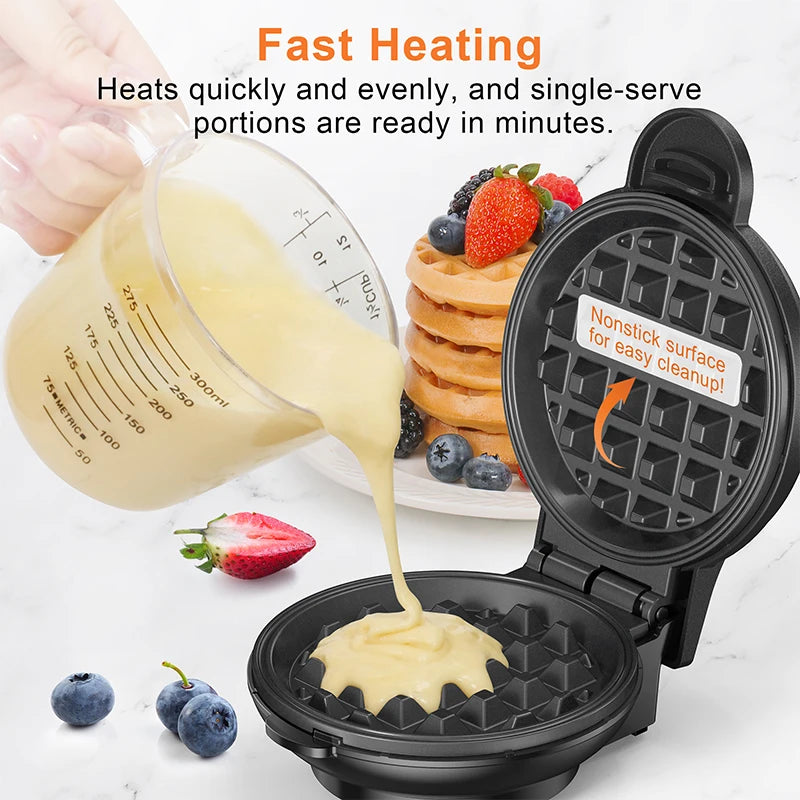 Crownful 350W Mini Waffle Maker And Sandwich Cake Maker