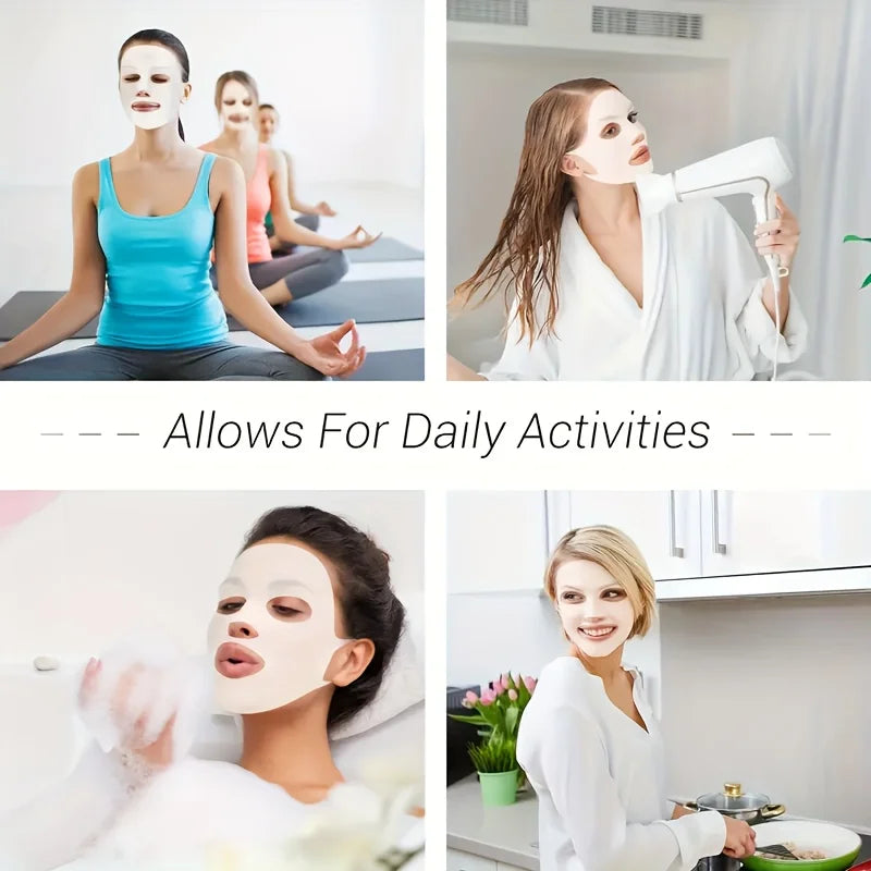 WRDEW 3D Silicone Facial Mask For Moisturizing And Reuse