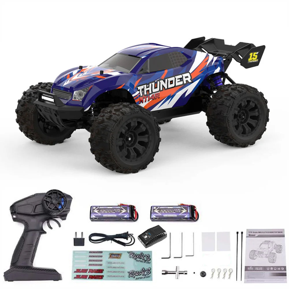JIUSI MT14R Brushless 4WD Off-Road Truck, 3S 2200mAh Battery, 80km/h