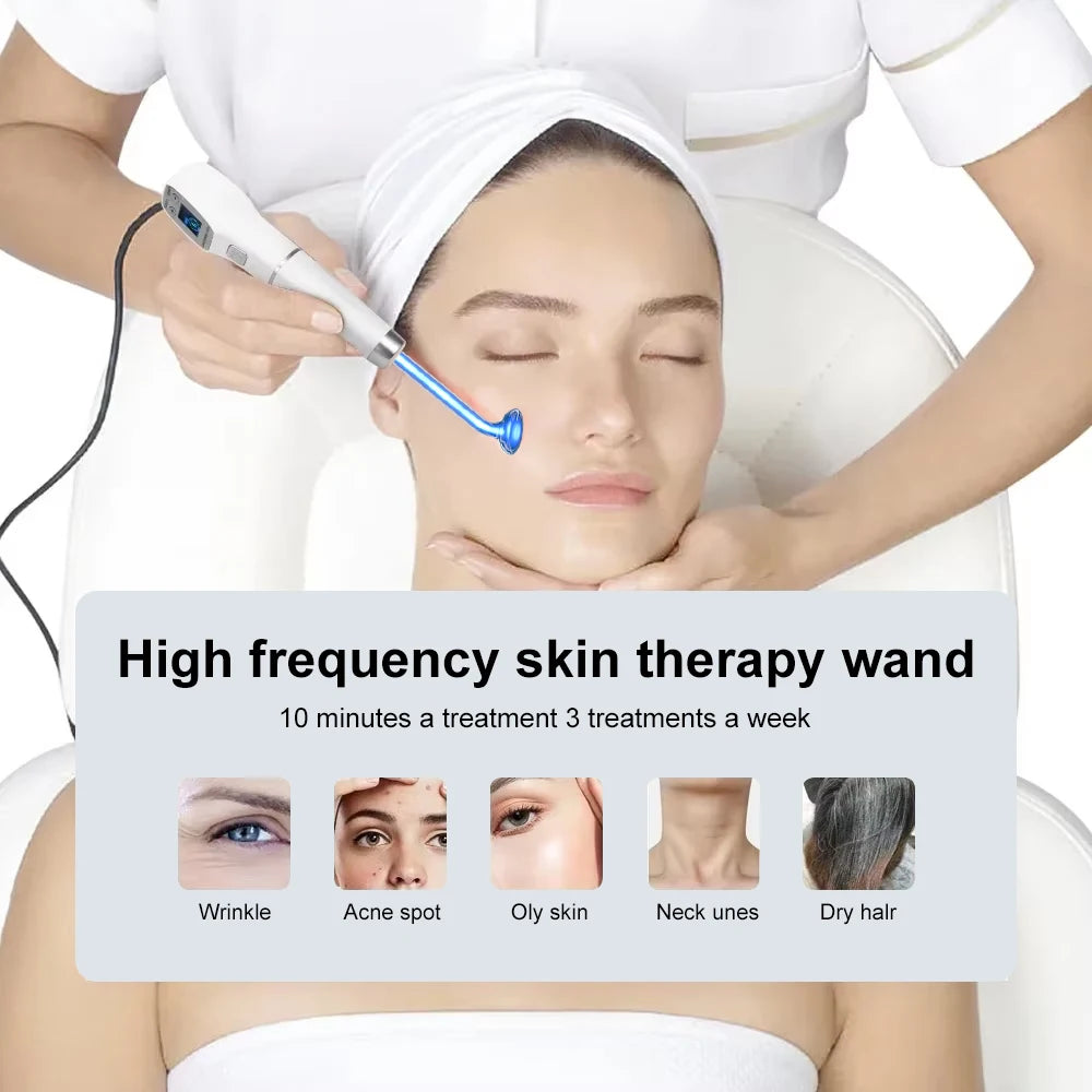 Yuet Win High Frequency Electrode Wand For Skin Rejuvenation