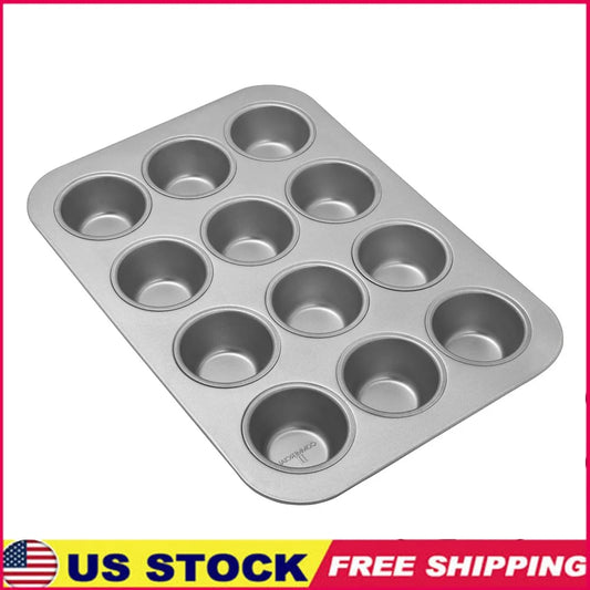 Commercial II Uncoated Muffin Pan Heavyweight Aluminized Steel Nonstick