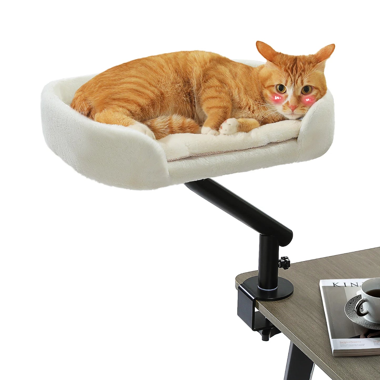 PAWZ Road 360 Degree Rotating Cat Desk Bed Plush Comfort