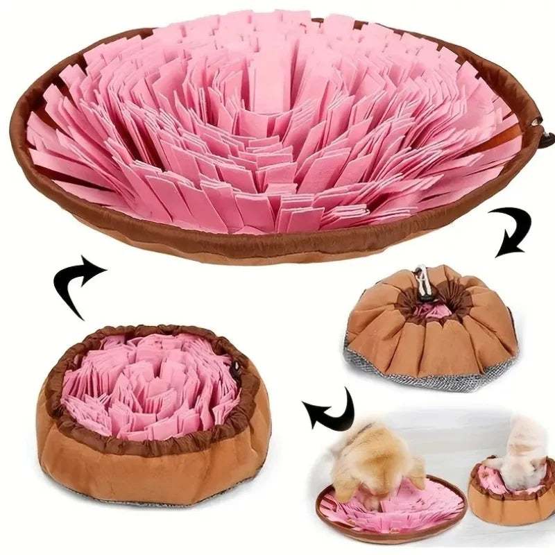 Washable Felt Dog Sniffing Pad Foldable Slow Feeding Mat