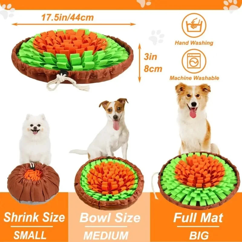 Washable Felt Dog Sniffing Pad Foldable Slow Feeding Mat