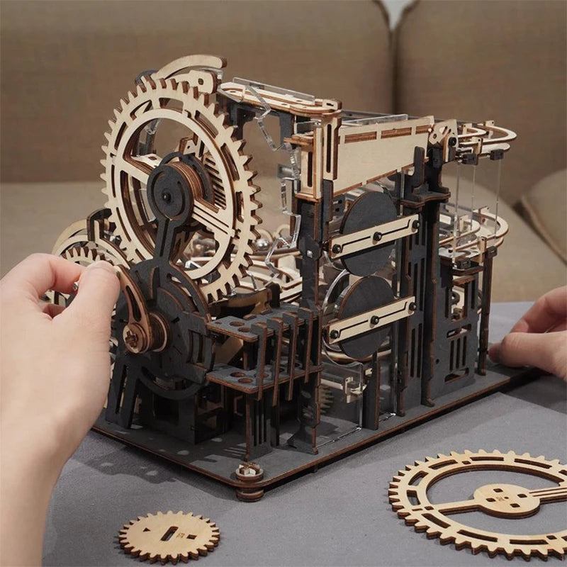 Robotime Night City Marble Run Set 3D Wooden Puzzle