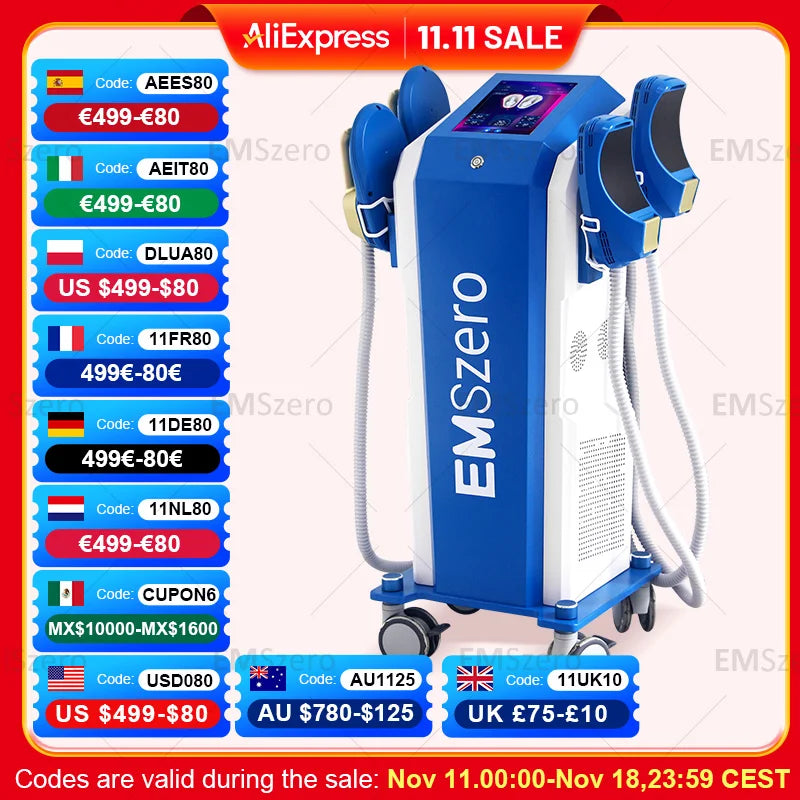 Emszero 15Tesla 6500W NEO Body Sculpting EMS Machine