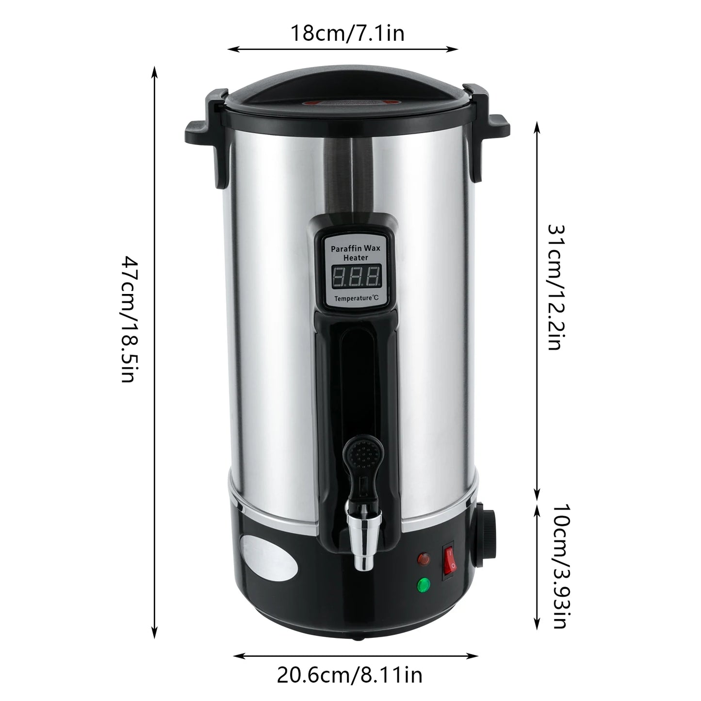 Large Wax Melter Kit For Candle Making 1100W Spout