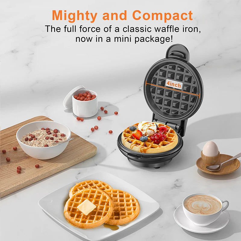 Crownful 350W Mini Waffle Maker And Sandwich Cake Maker