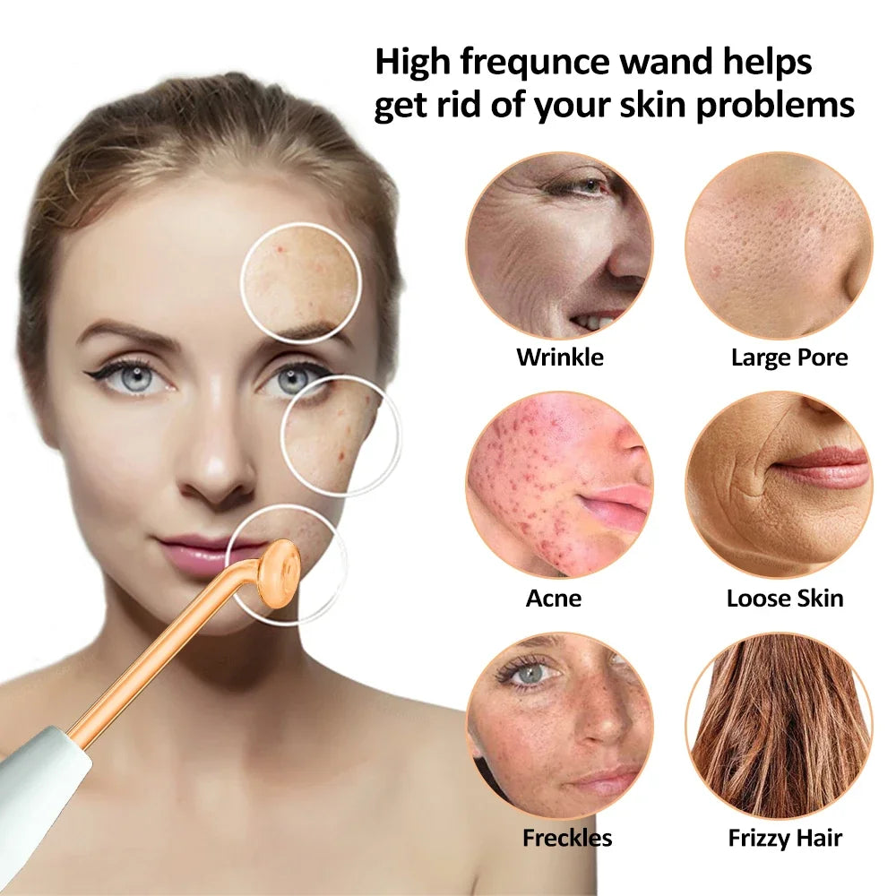 FAZJEUNE Electrotherapy Wand High Frequency Skin Tightening Acne