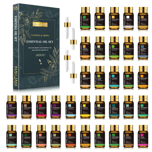 MAYJAM Essential Oils Set 35pcs For Humidifier Diffuser