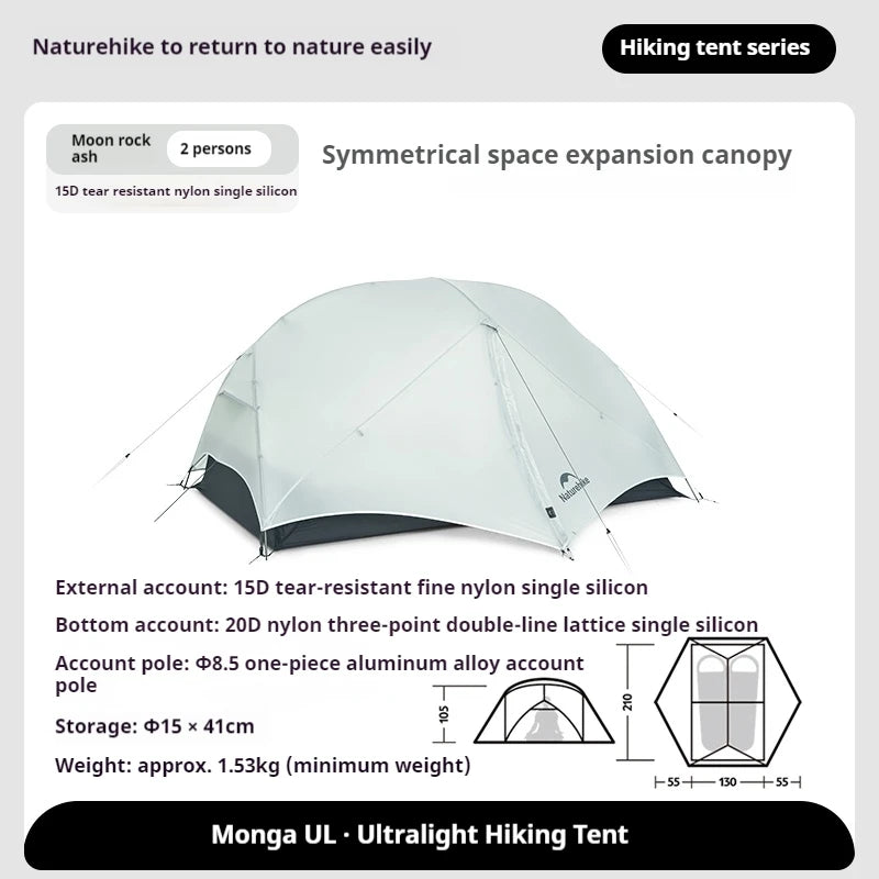 Naturehike Mongar UL Camping Tent Two Person 3 Season Waterproof