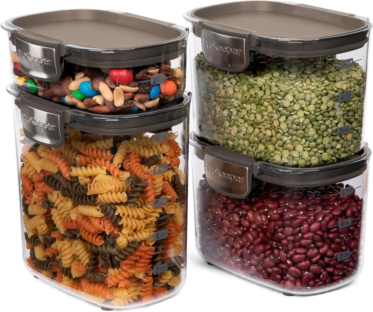 Airtight Food Storage Container Set With Magnetic Accessories