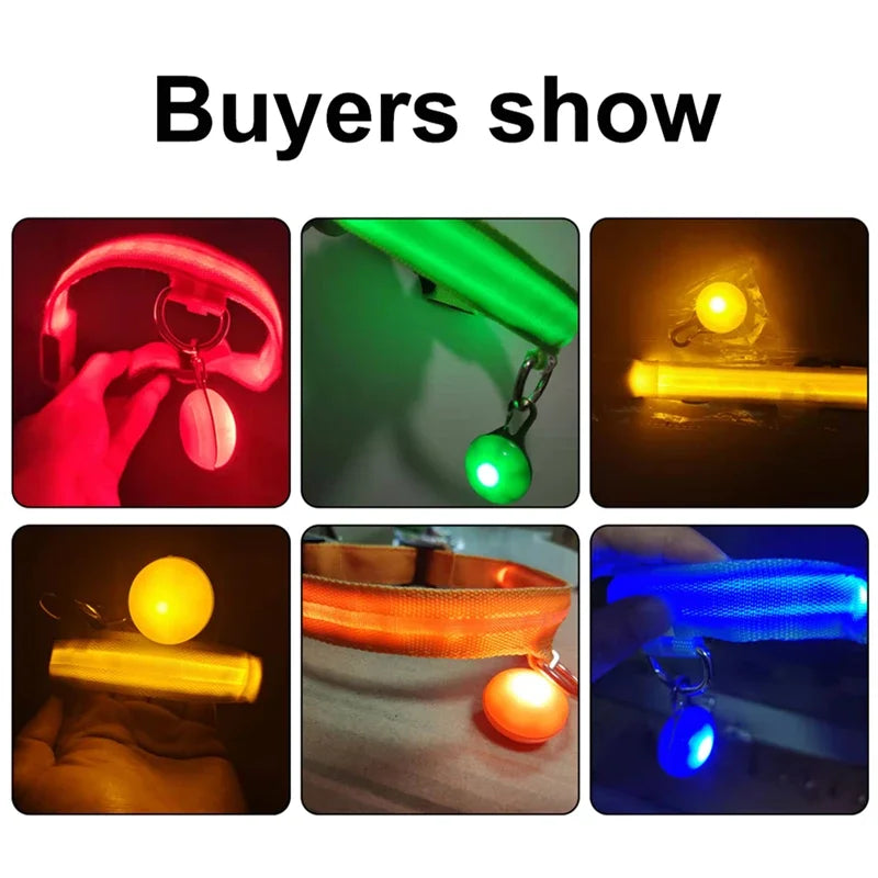 USB Charging Glowing Dog Collar With Pendant LED Light