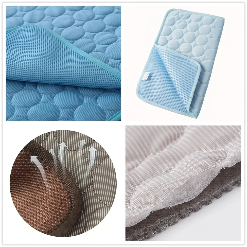 BeiYu Pet Dog Cooling Mat Self Cooling Pad For Pets Durable Cat Pad