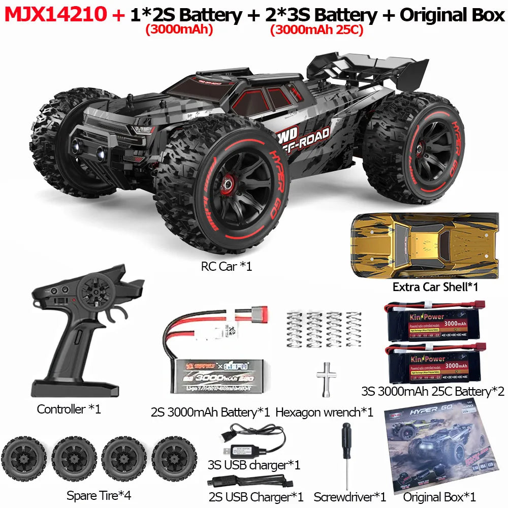 Jyscend MJX 14209 14210 RC Car 4WD Brushless Off Road
