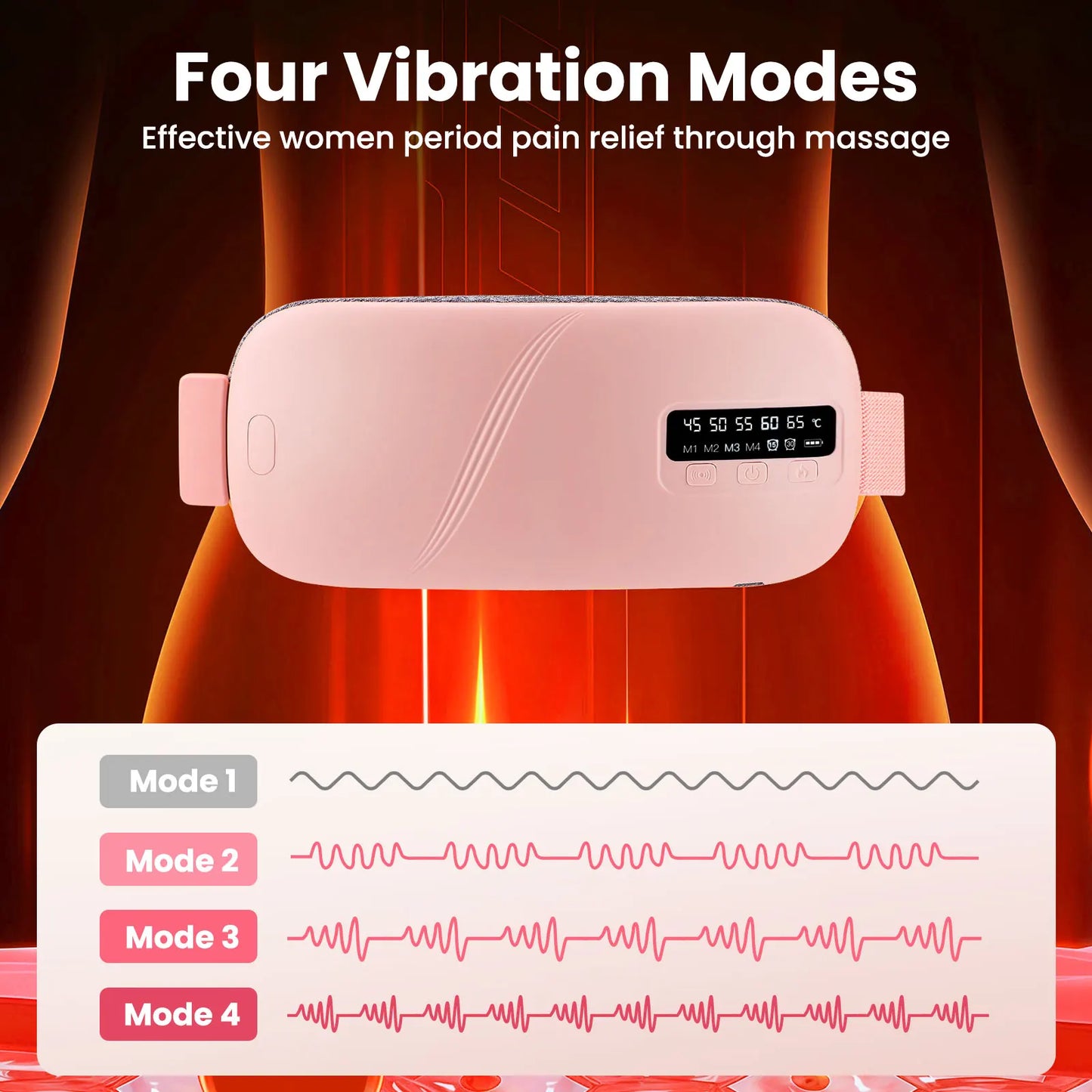 Hailicare Menstrual Heating Pad and Waist Massager Rechargeable
