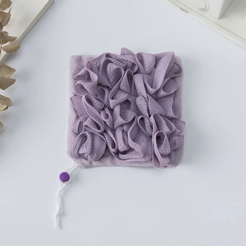 2-In-1 Bath Towel Sponge Double Sided Exfoliating Loofah