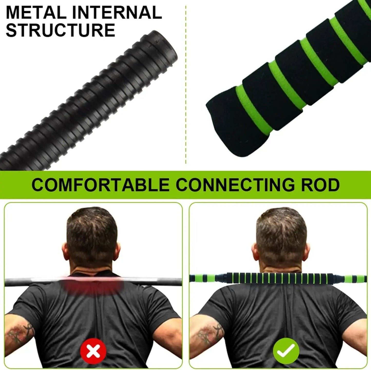 HiMISS 4-In-1 Adjustable Kettlebell Dumbbell Barbell Push-Up Stand
