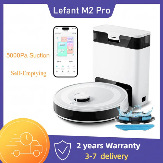 Lefant M2 Pro Robot Vacuum And Mop Combo With LiDAR