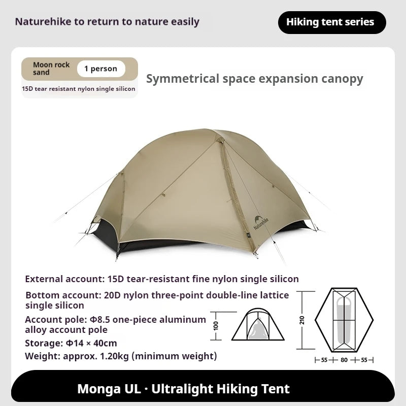 Naturehike Mongar UL Camping Tent Two Person 3 Season Waterproof