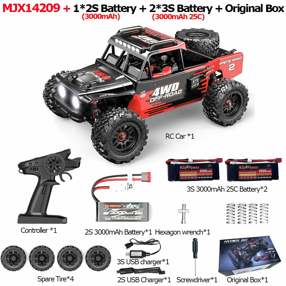 Jyscend MJX 14209 14210 RC Car 4WD Brushless Off Road