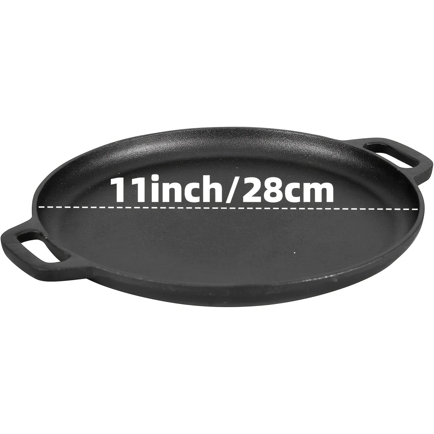 AEDG Cast Iron Skillet Set Preseasoned HeavyDuty Pans Oven Grill