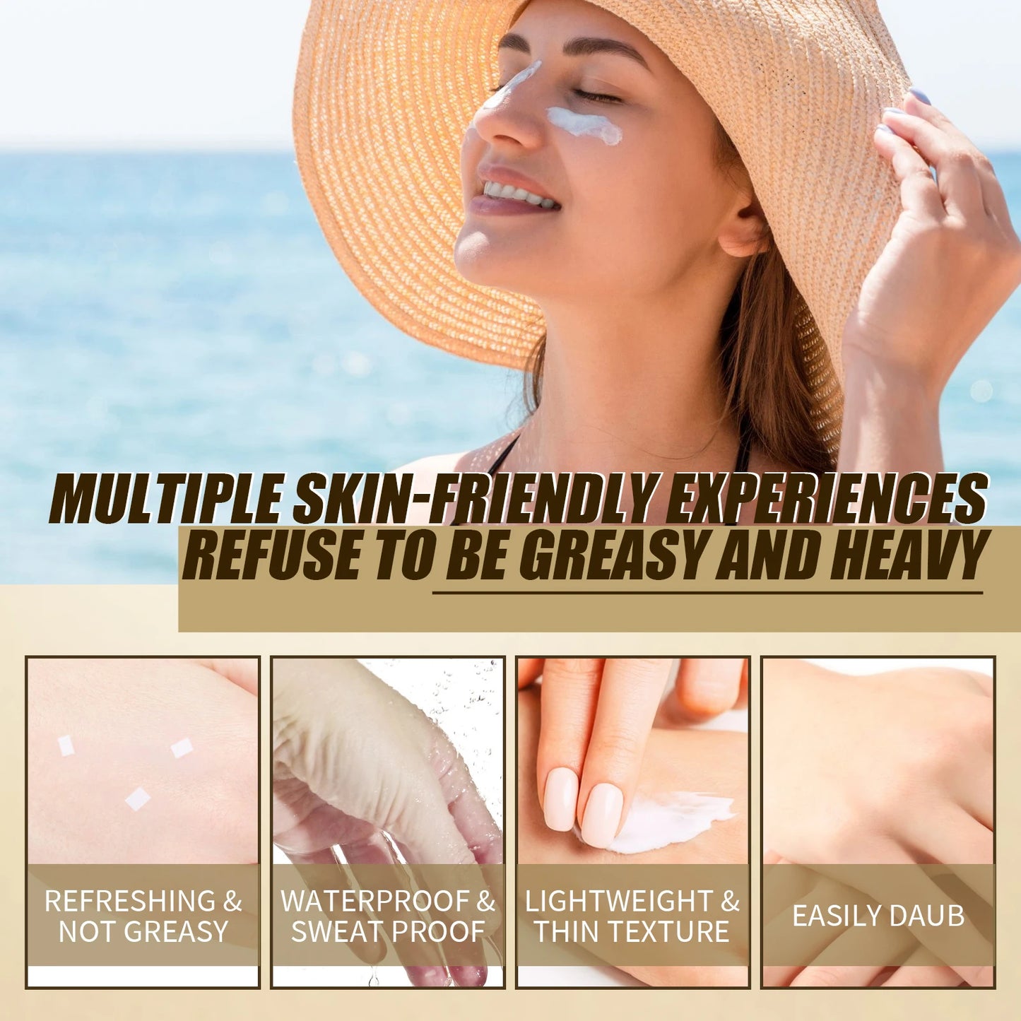 Ouhoe SPF 50 Face Sunscreen Probiotic Rice Brightening Cream