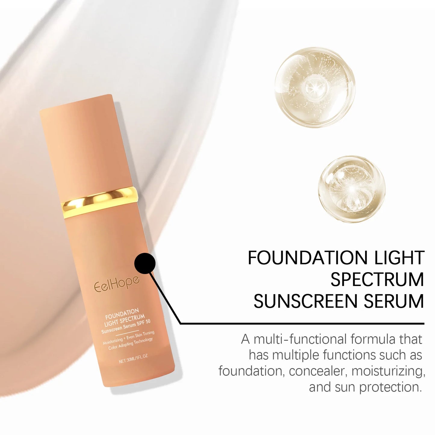 Magic Color Changing Foundation SPF 50 Matte Long Lasting Waterproof