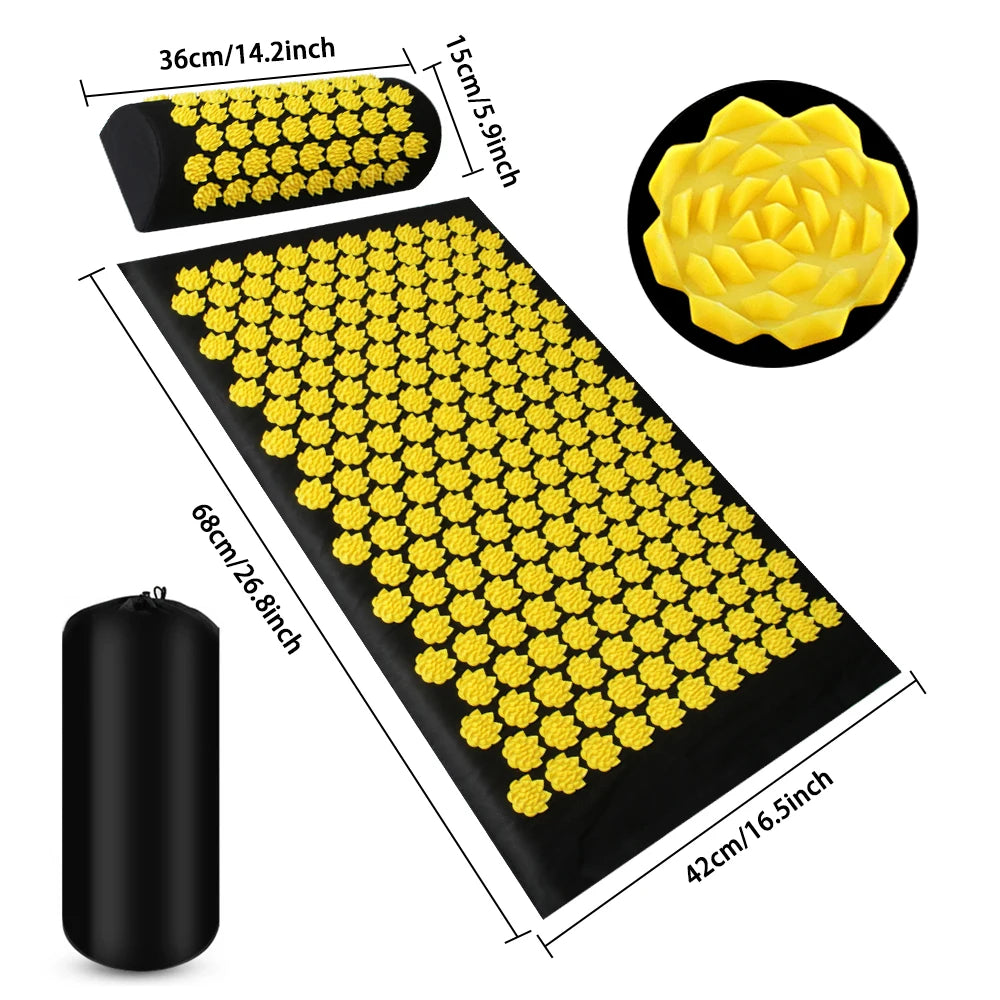 MARFLY Pranamat Eco Lotus Spike Mat Acupressure Cushion