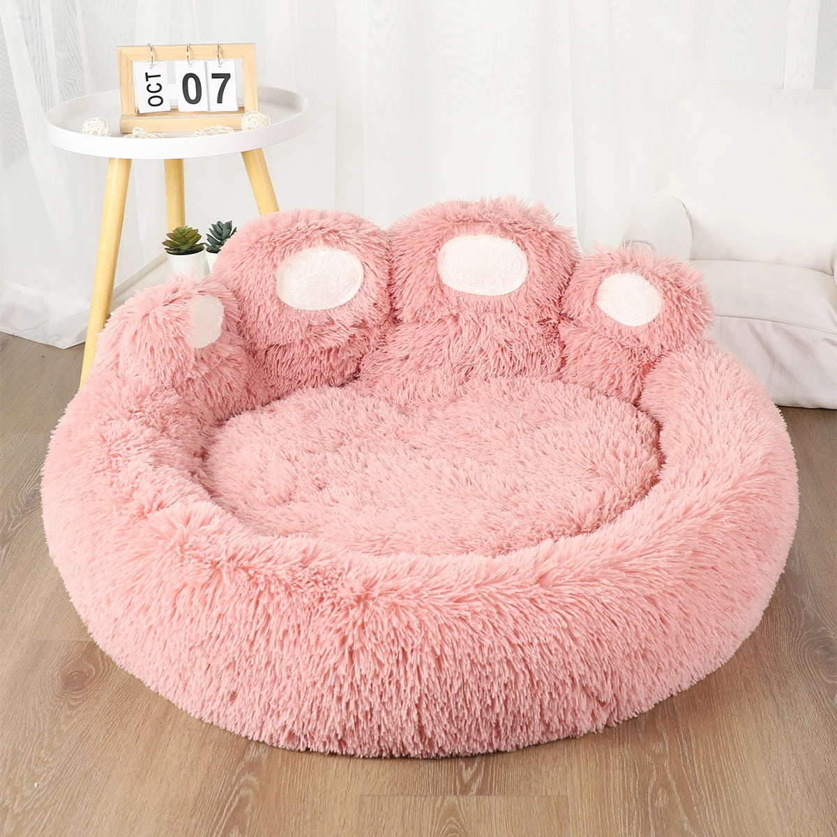BeiYu Pet Fluffy Winter Dog Comfort Bed Sofa Kennel
