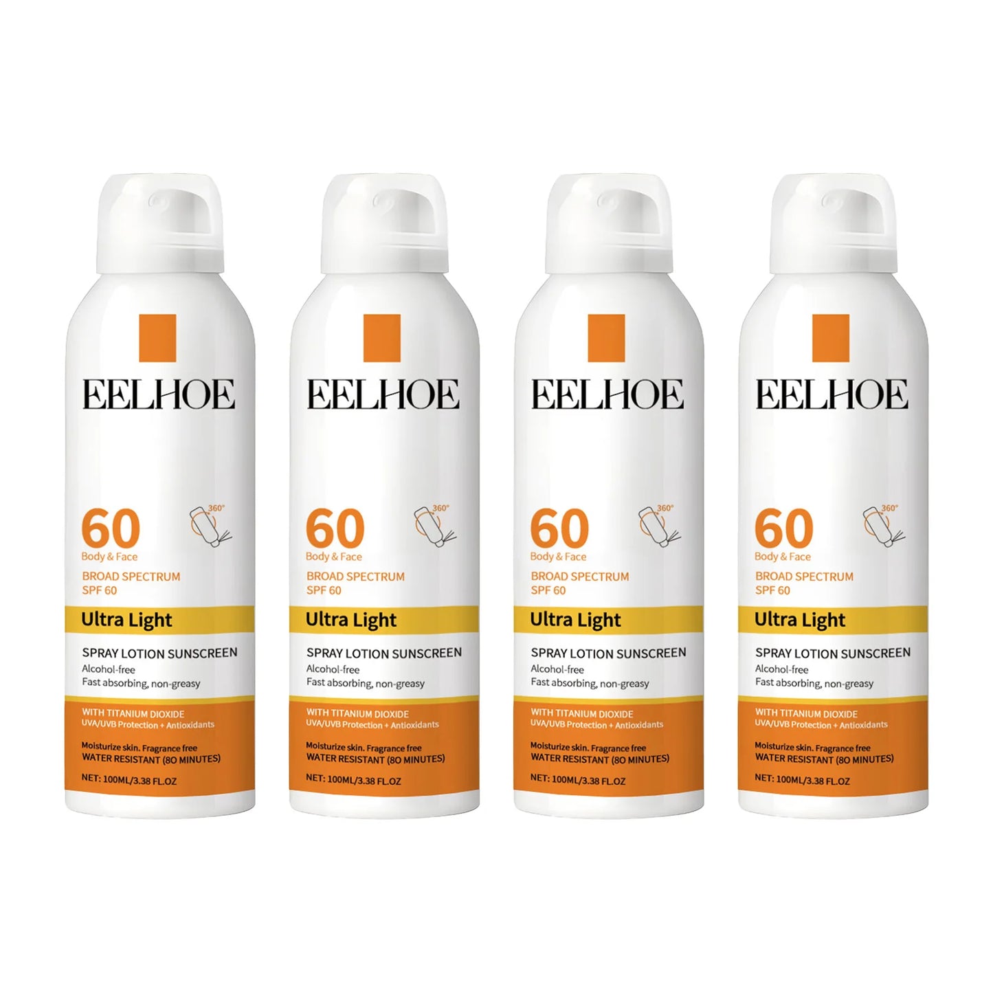 Eelhoe Vitamin E Sunscreen Spray Long Lasting Moisturizing Anti UV