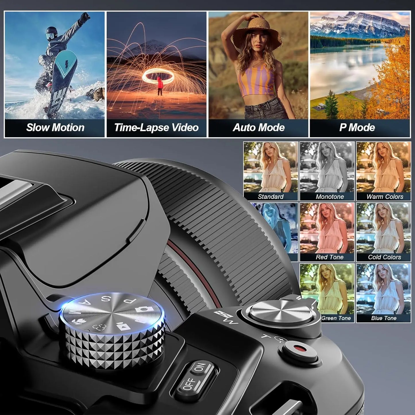 NBD 64MP Digital Camera With 16x Optical Zoom WiFi App