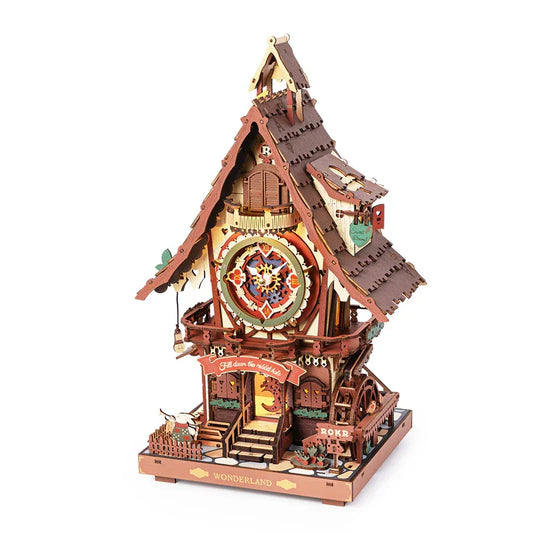 Robotime Cuckoo Clock 3D Puzzle Kit Black Forest Cuckoo Bird