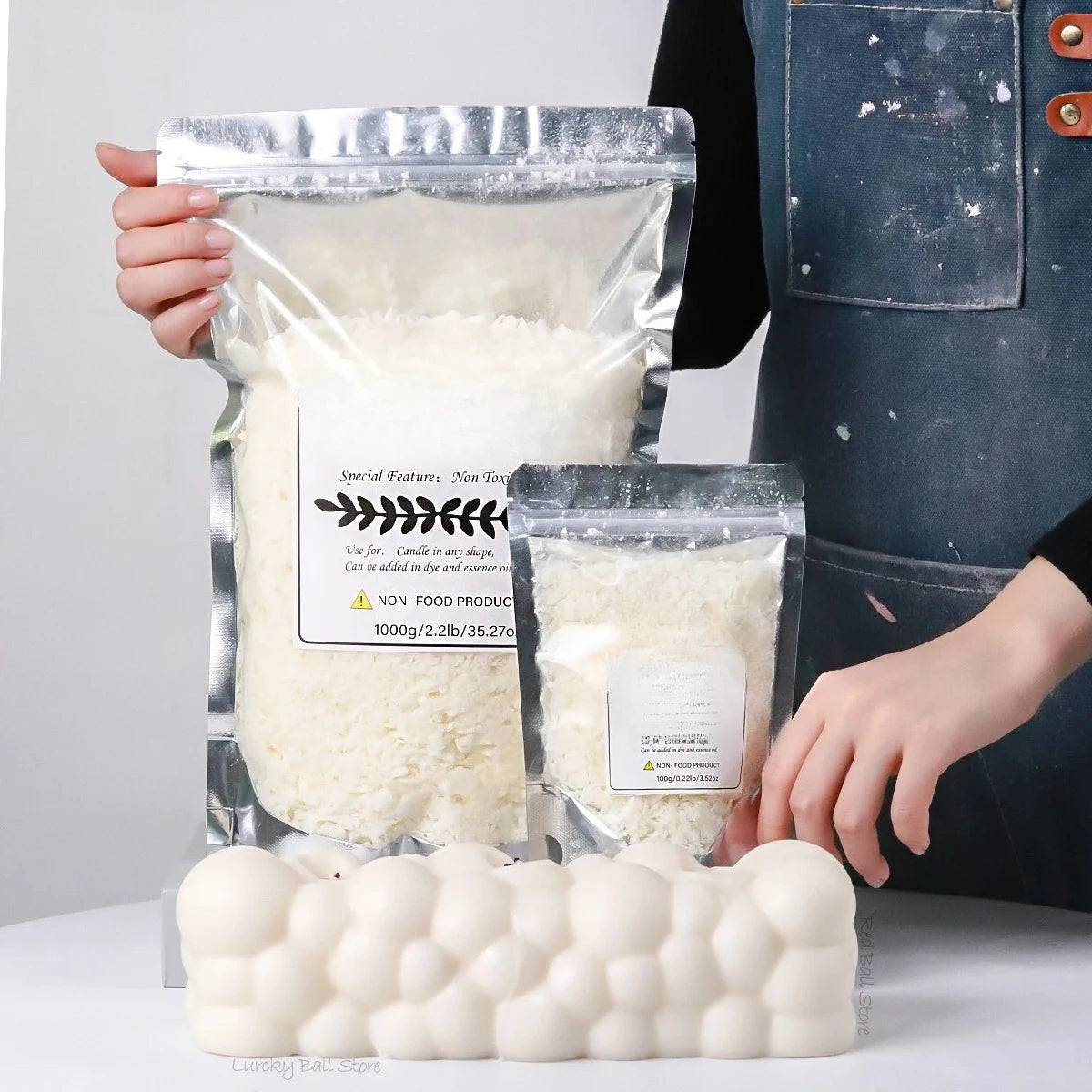Pure Soy Wax For DIY Candles And Aromatherapy Crafts