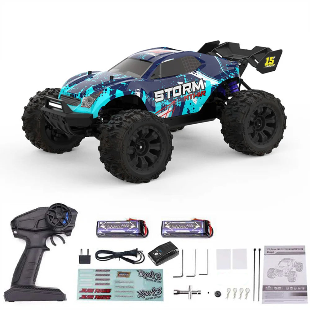 JIUSI MT14R Brushless 4WD Off-Road Truck, 3S 2200mAh Battery, 80km/h