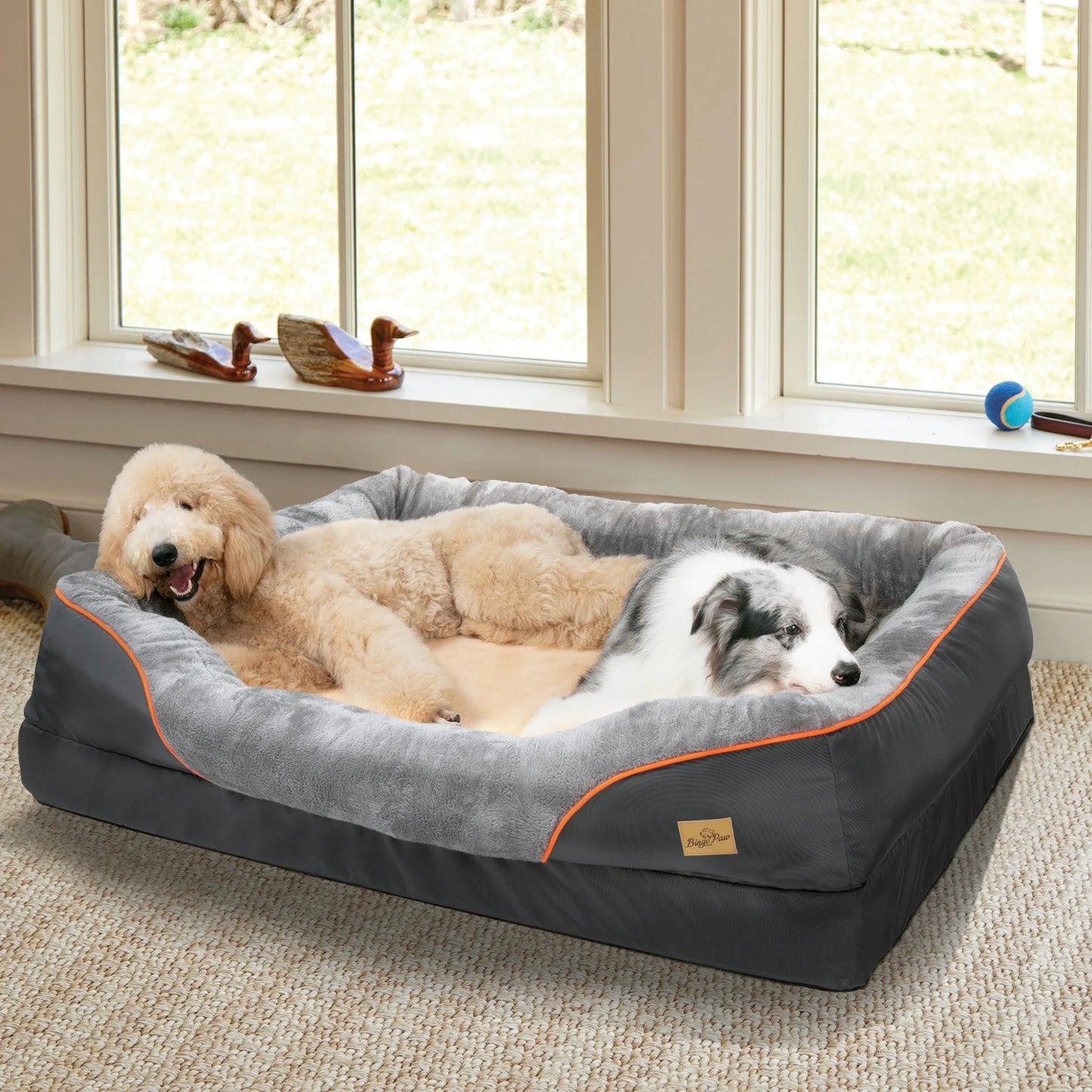 BINGOPAW Dog Bed Waterproof With Removable Washable Cover