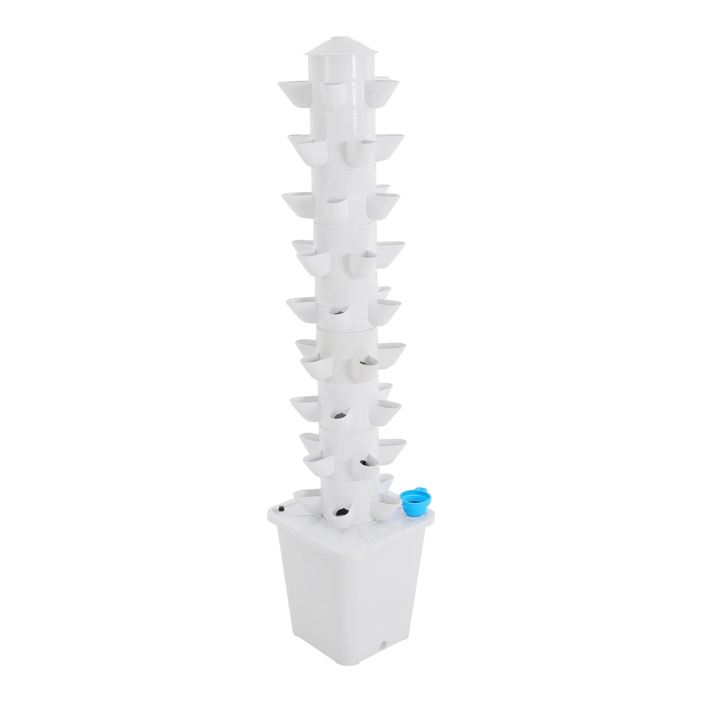 45-Pod Hydroponic Tower Growing Kit For Strawberries Vegetables Fruits