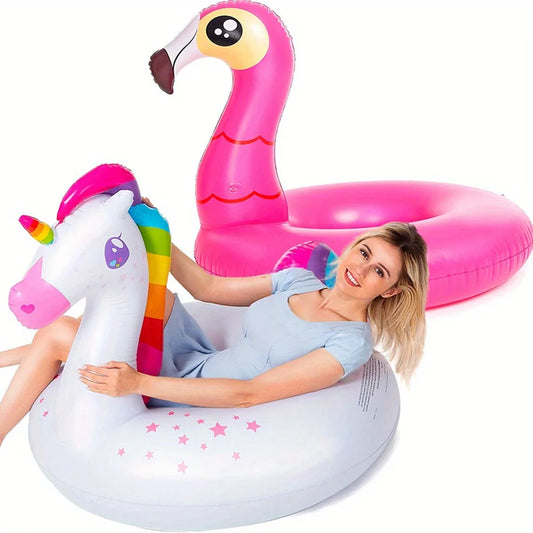 Joyfy 2Pack Flamingo And Unicorn Pool Floats For Kids