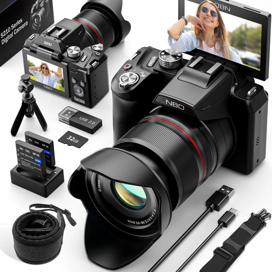 NBD 5K 64MP Digital Camera With 16X Optical Zoom WiFi