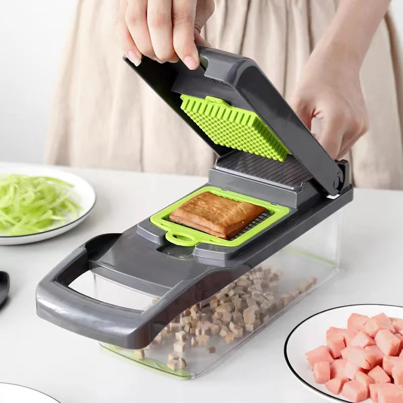 Mandoline Slicer Plus Adjustable Vegetable Cutter With Detachable Blades