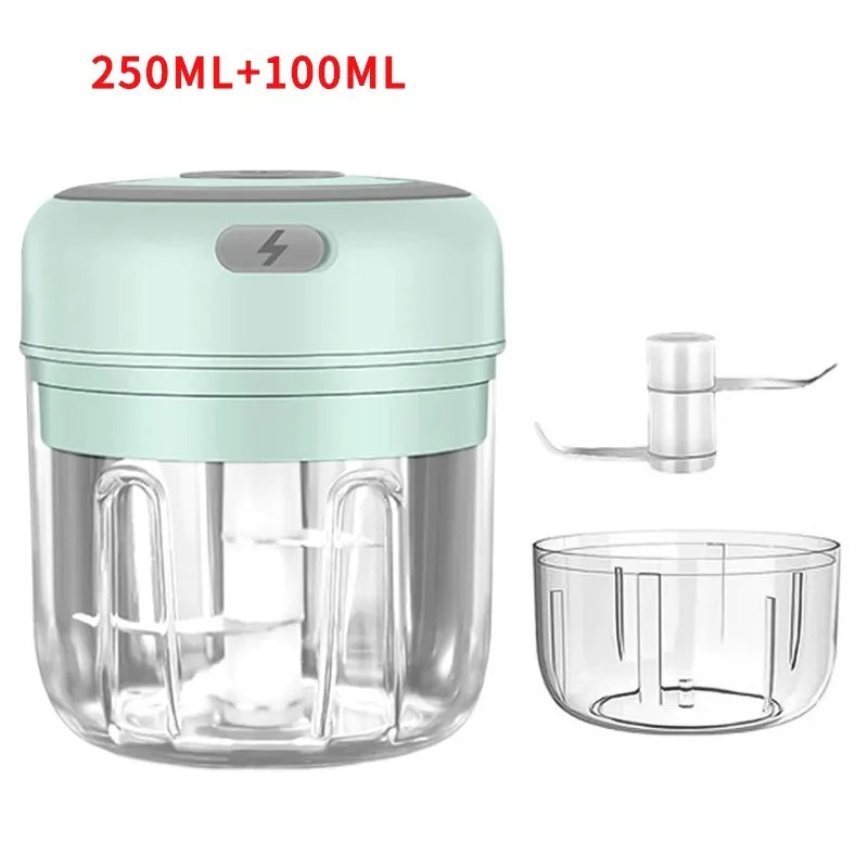 USB Charging Mini Garlic Mincer Chopper For Ginger Onion