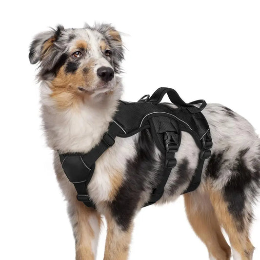 Escape Proof Dog Harness With Reflective Straps And Lift Handle