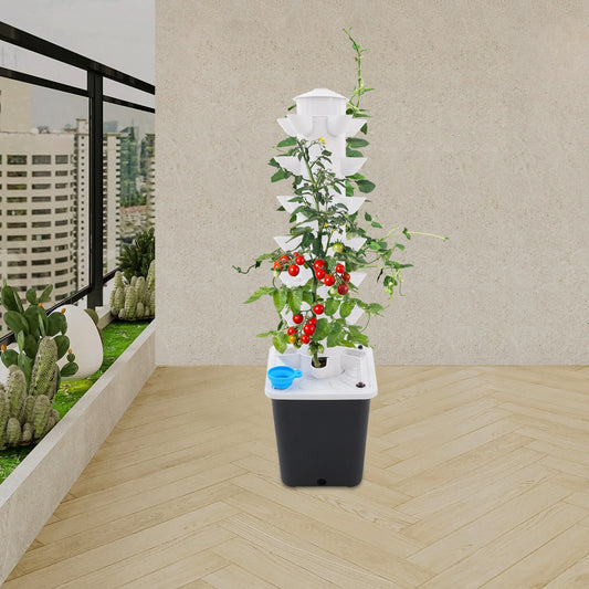 7-Tier Hydroponic Tower for Indoor Vertical Gardening