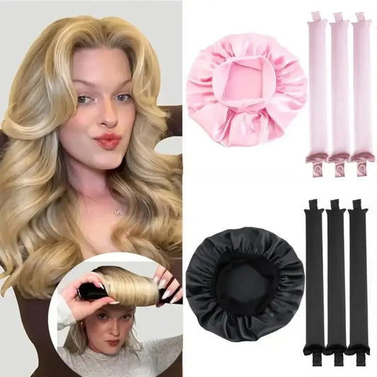 Heatless Curling Rod Headband For Overnight No-Heat Hair Rollers