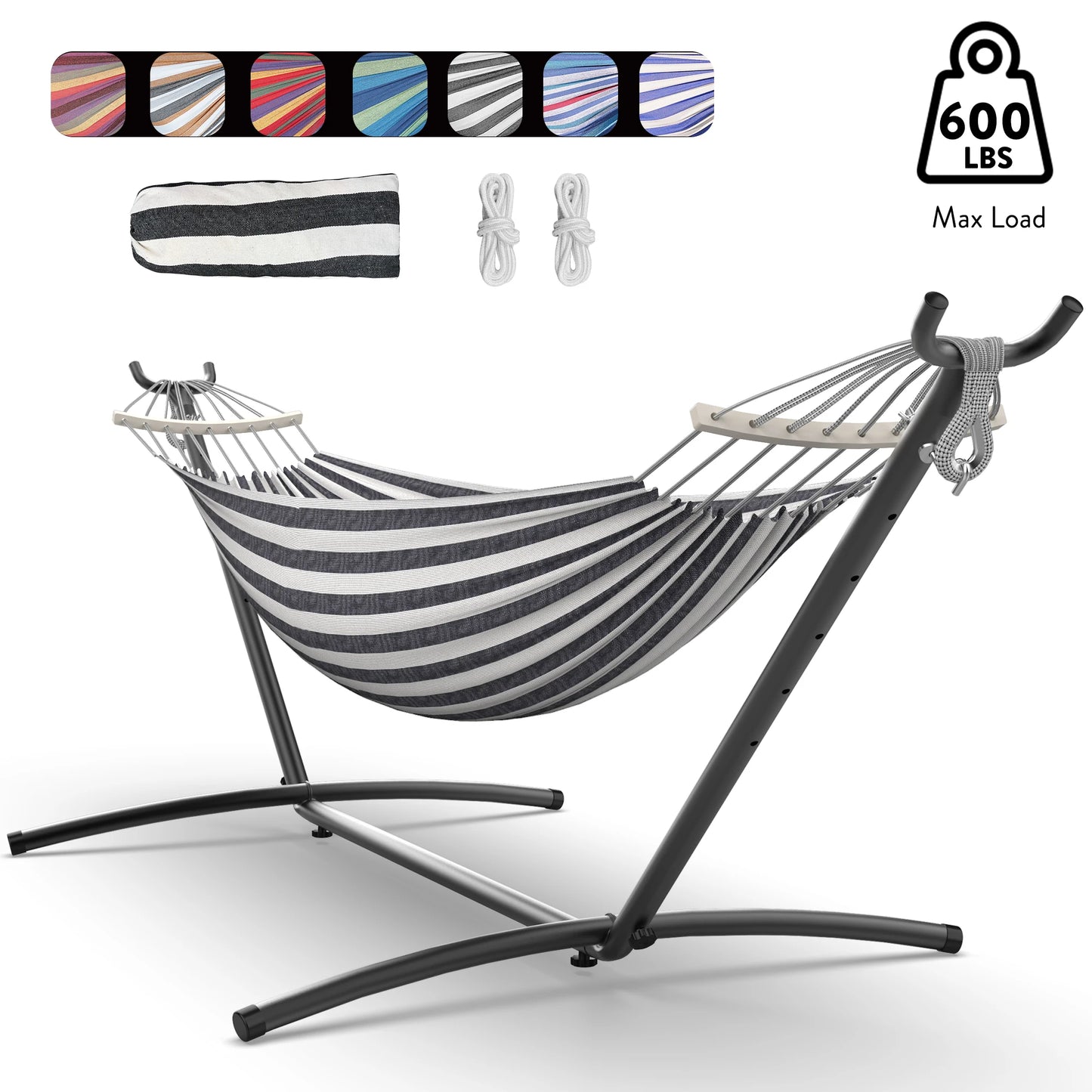 Gyroor Adjustable Stand Hammock 600lb Capacity Outdoor