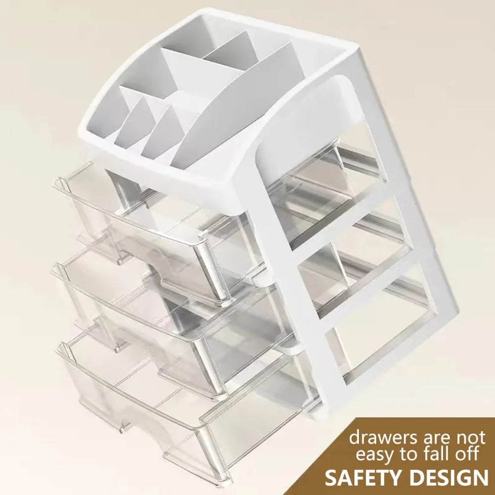 AEDG Multi Layer Desktop Storage Box Drawer Organizer For Cosmetics