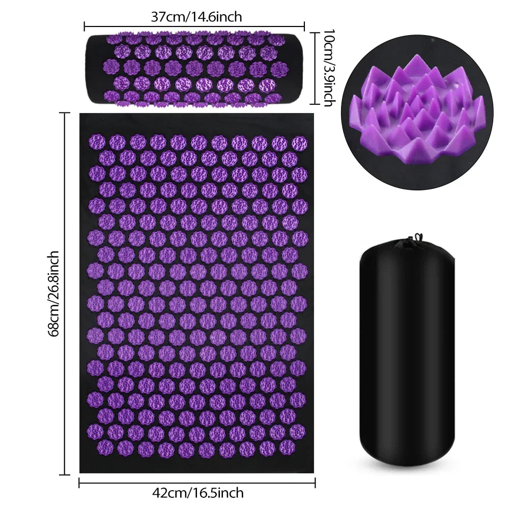 MARFLY Pranamat Eco Lotus Spike Mat Acupressure Cushion